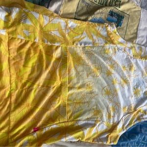 Yellow Floral Women's Jersey Top